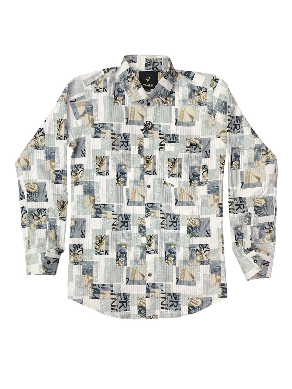 Urban Grid Printed Shirt